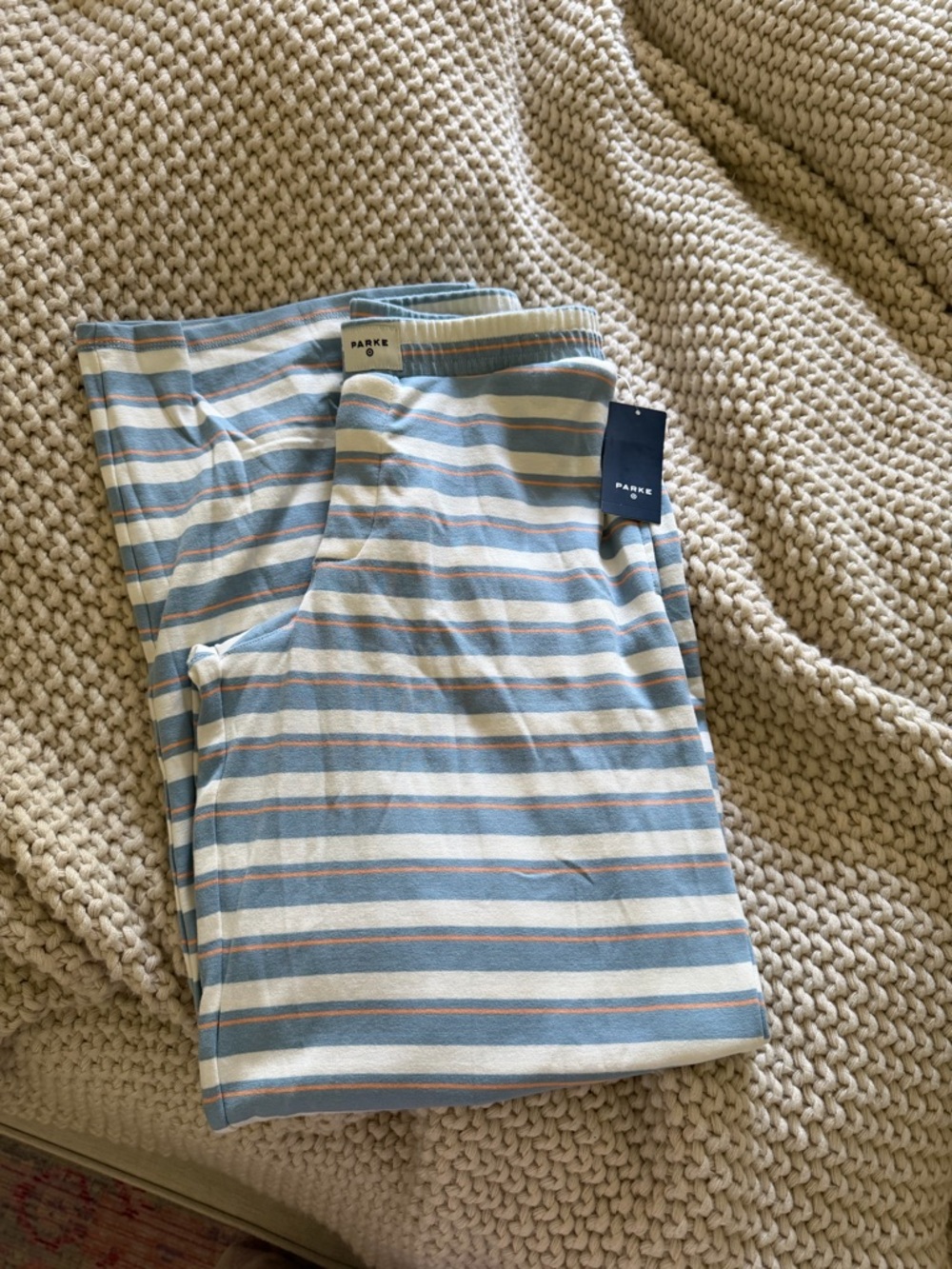 Parke Blue Stripe Pants
